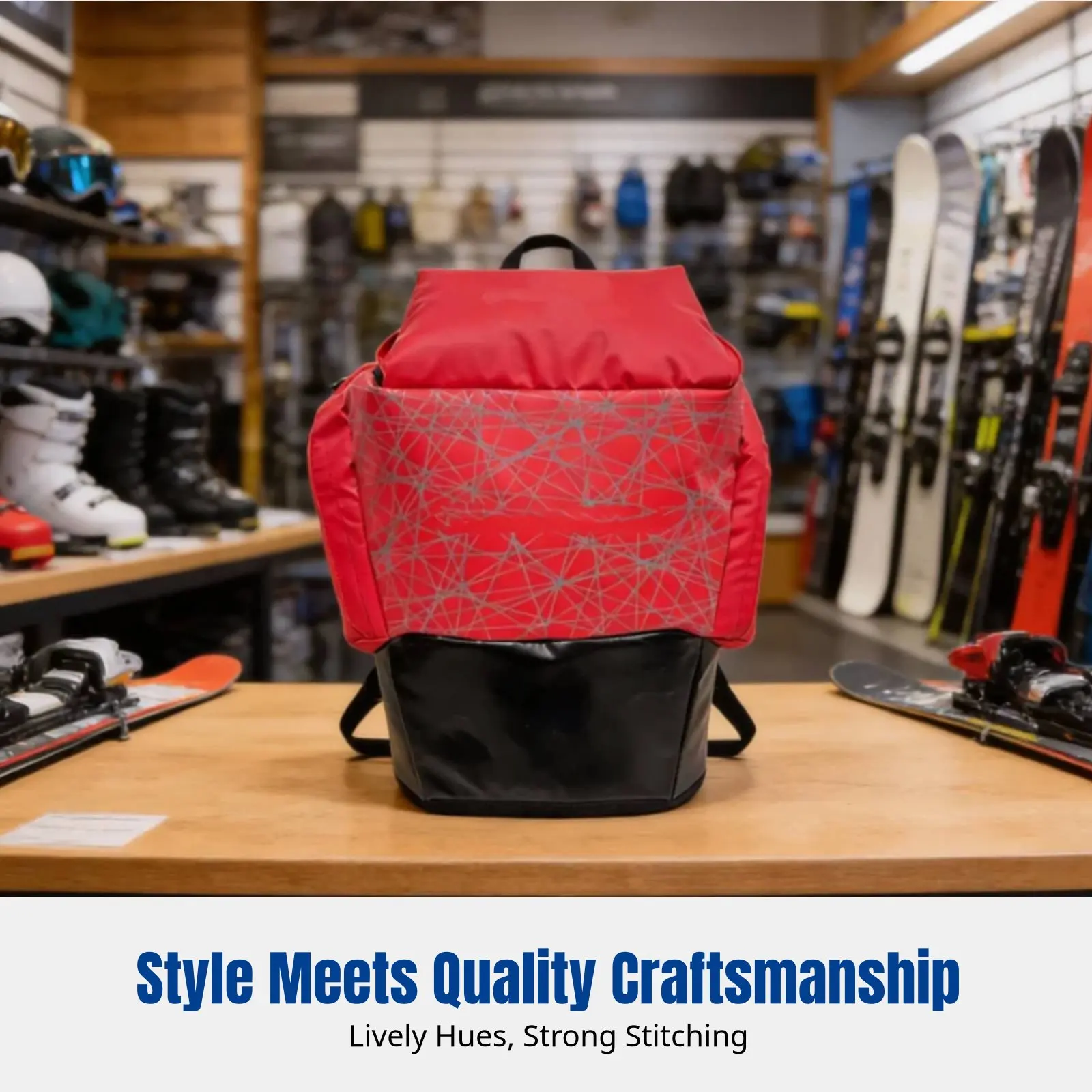 

Вместительный водонепроницаемый рюкзак для лыж, сумка для спортивного снаряжения, настраиваемый, из дышащего материала, разноцветный, для путешествий и походов