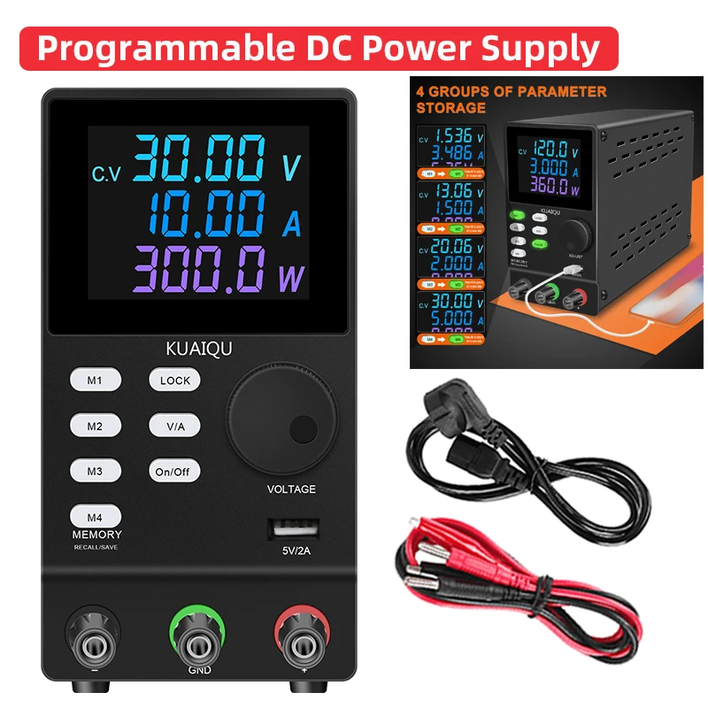 

Lab Adjustable Precision Digital Programmable Switching DC Power Supply Laboratory 30V 10A 60V 5A 200V 1A With Memory Function