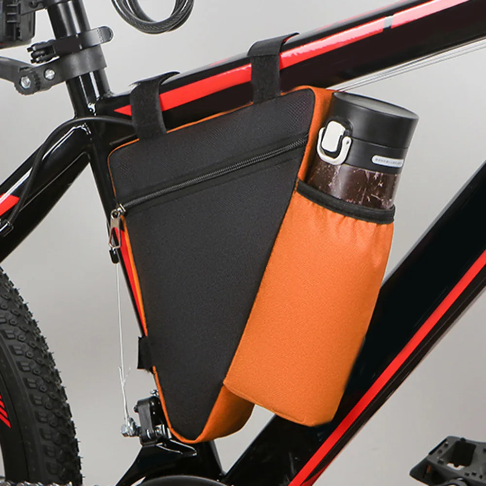 Bicycle Bag Cycling Triangle Saddle Bag Bike Front Tube Frame Bag Water Bottle Holder Bike Tools Storage Pouch Bike Accessories
