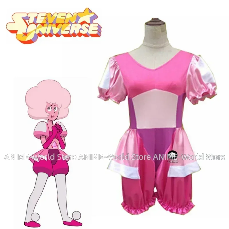 Steven Universe the Great Diamond Authority Homeworld Gem Pink Diamond Outfit Halloween Cosplay Costume