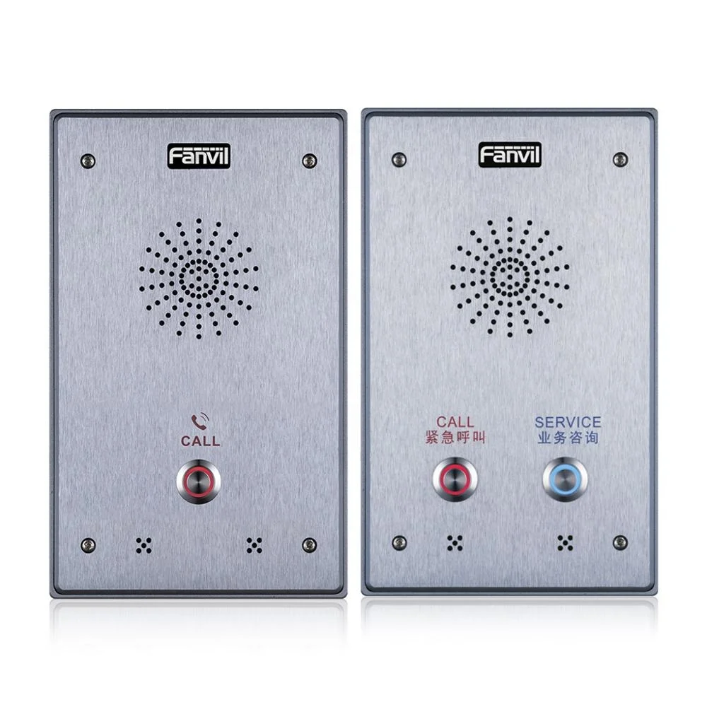 Fanvil I12 Vídeo IP Intercom Porta Telefone Áudio Intercom SIP com IP65 à prova d'água IK10 Anti-Colisão Características Produtos VoIP