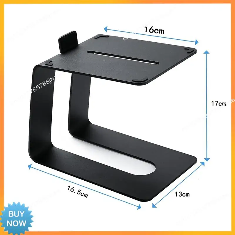 A10R Desktop Speaker Stand Universal Durable Anti-Slip  Speakers Metal Holder +Vibration Absorption Pads 1 PCS
