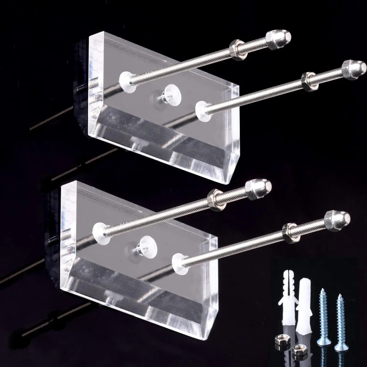 1/2/5/10Pc Skateboard Hanger Wall Mount Longboard Deck Acrylic Display Stand Floating Skateboard Storage Holder Rack Hook Indoor - view 3