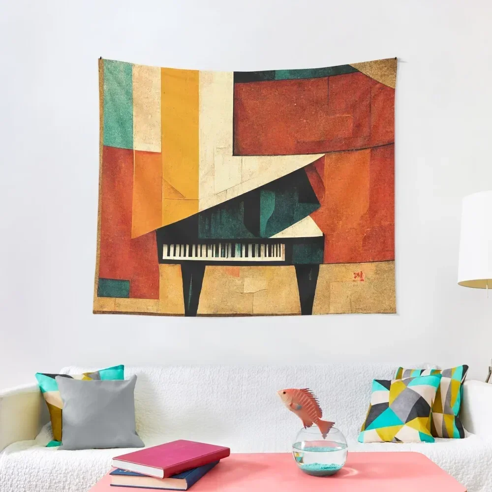 

Cubism style Abstract Grand Piano Print Tapestry Nordic Home Decor Decoration Aesthetic Tapestry