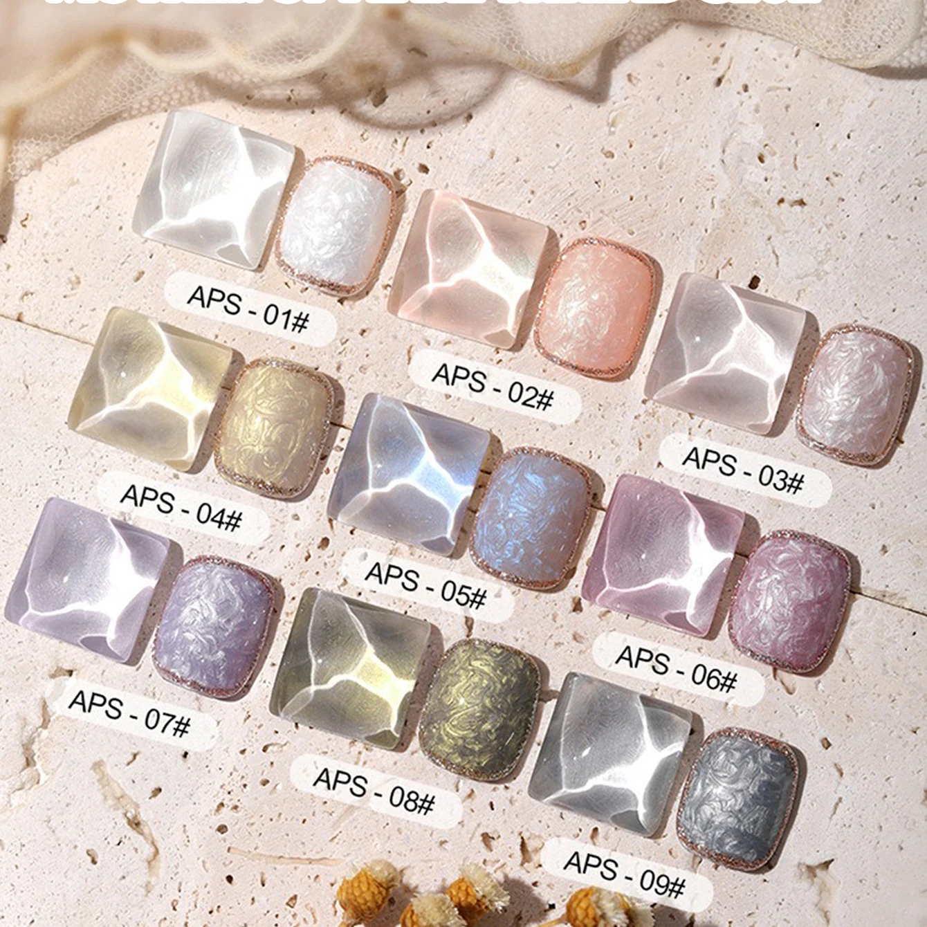 1-9PCS 12ML Autumn Manicure Gel Nail Polish 2025 Japanese Style Manicure Pearl Shell Thread Glue Pearl Shell Glitter White Nail