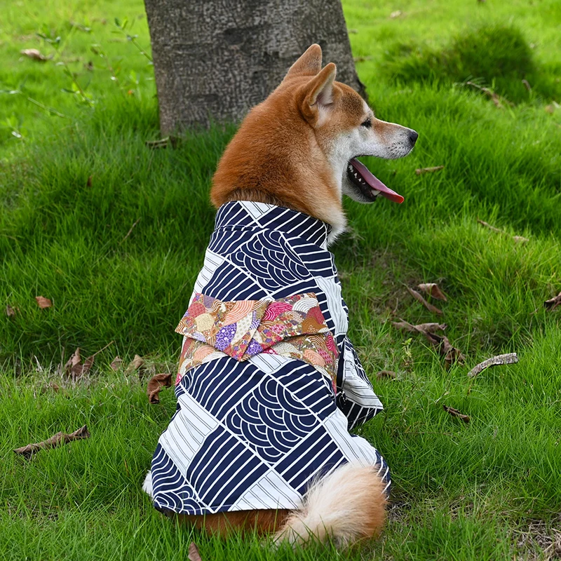 2022 Dog Clothes Pet Clothing Japanese Kimono for Dog Coat Dog
