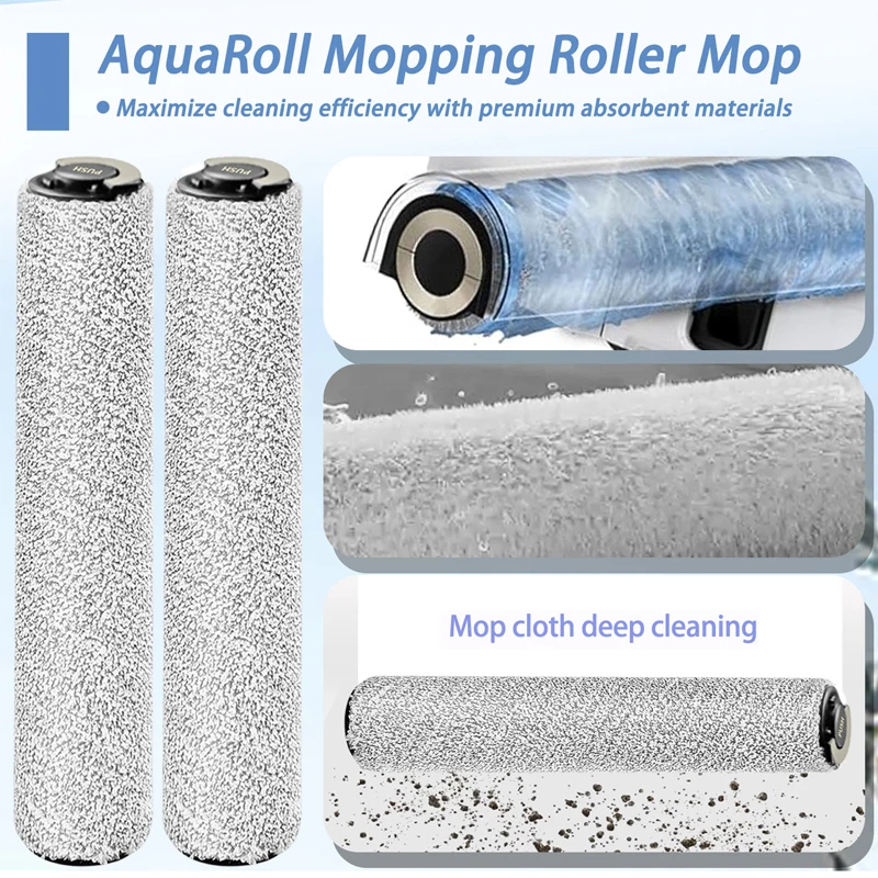 For Dreame Aqua10 Ultra Roller Robot Vacuum Accessories Main Side Brush HEPA Filter Roller Mop Cloth Dust Bag Replacement Parts view 4