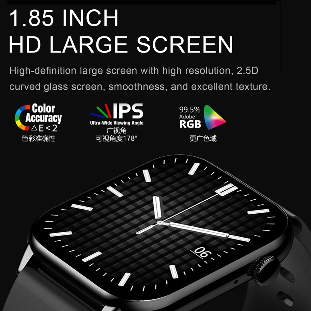 New Women Smartwatch Blue Tooth Call Watches Heart Rate Monitoring AI Voice Assistant Sport NFC Men Waterproof Smart Watch