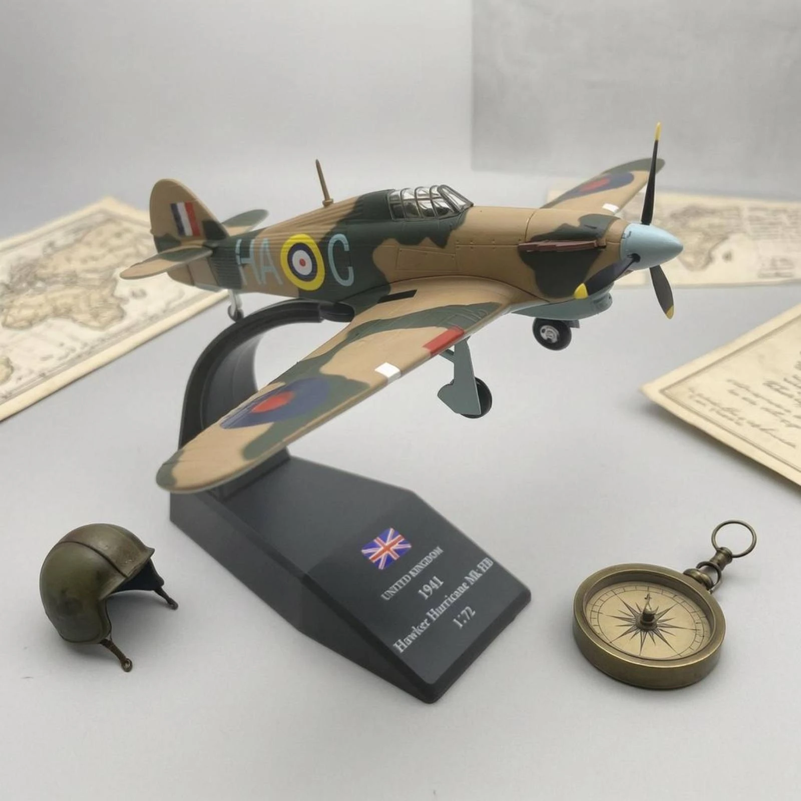 Storm Model 1:72 Fighter Model Miniature Aircraft Printed Roundel Markings Aviation Collectible Cockpit Detailing