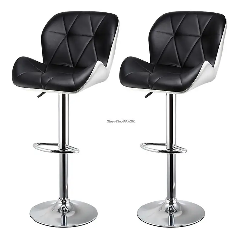 

2 Pcs Stylish Bar Stool Modern European Americal Bar Chair Lifting Rotating High Pedal Dining Chair Leisure Coffee Chairs HWC