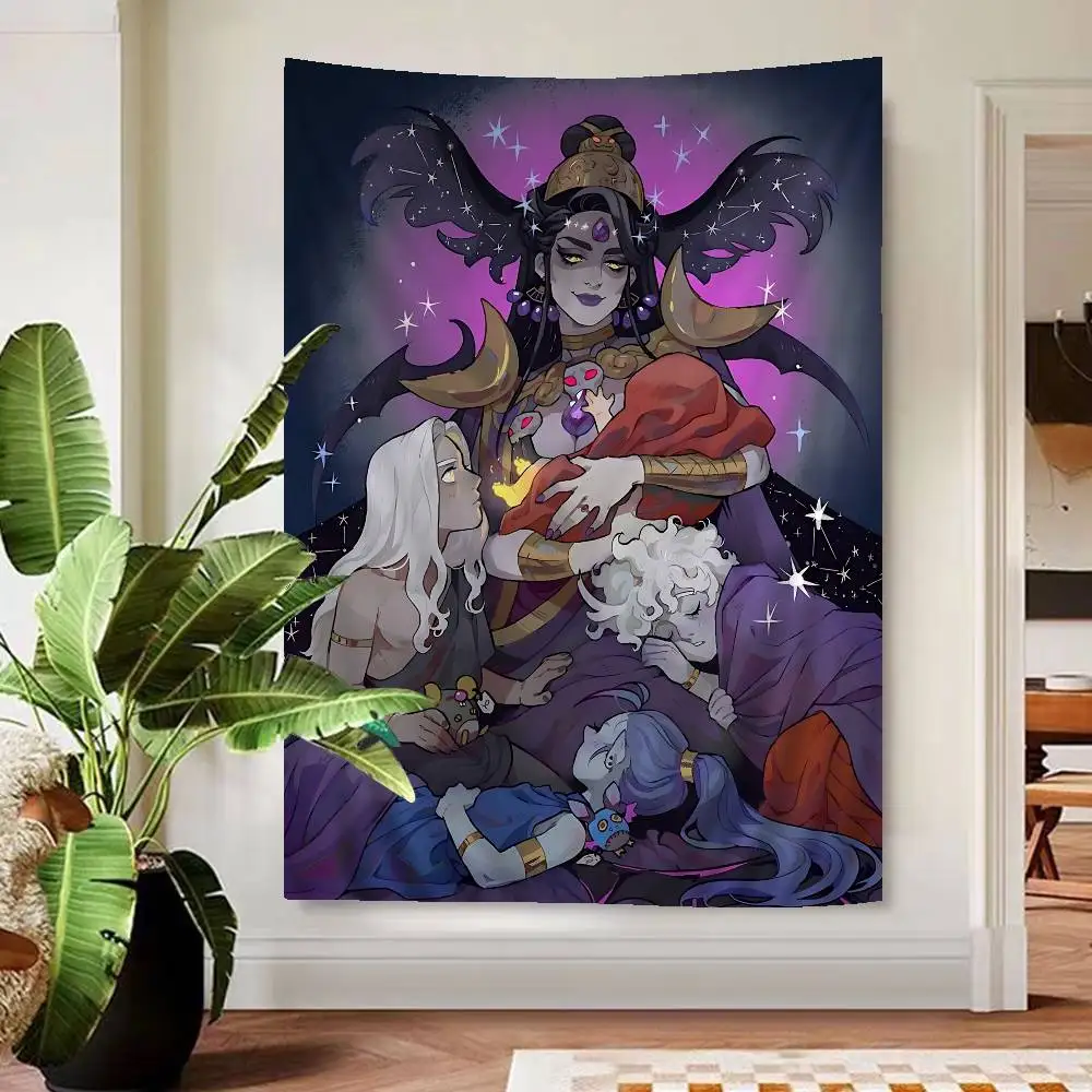 أمين H-Hades نسيج ملون للتعليق على الحائط، مفروشات جدارية بوهيمية، صفائح تعليق على الحائط ماندالا #2