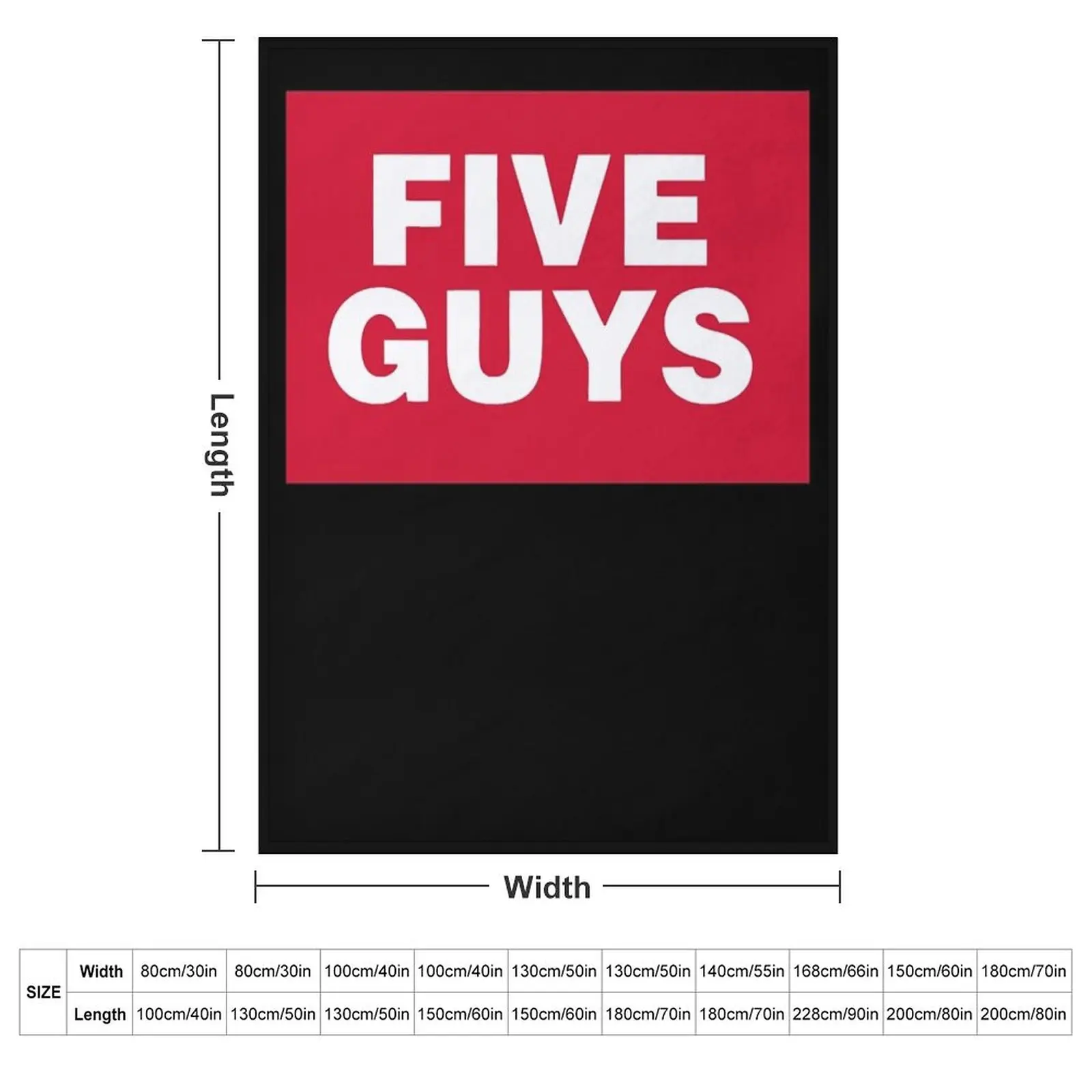Five Guys Logo Essential Throw Blanket Sofa Sofas Beautifuls Thermals For Travel Camping Flannels Blankets