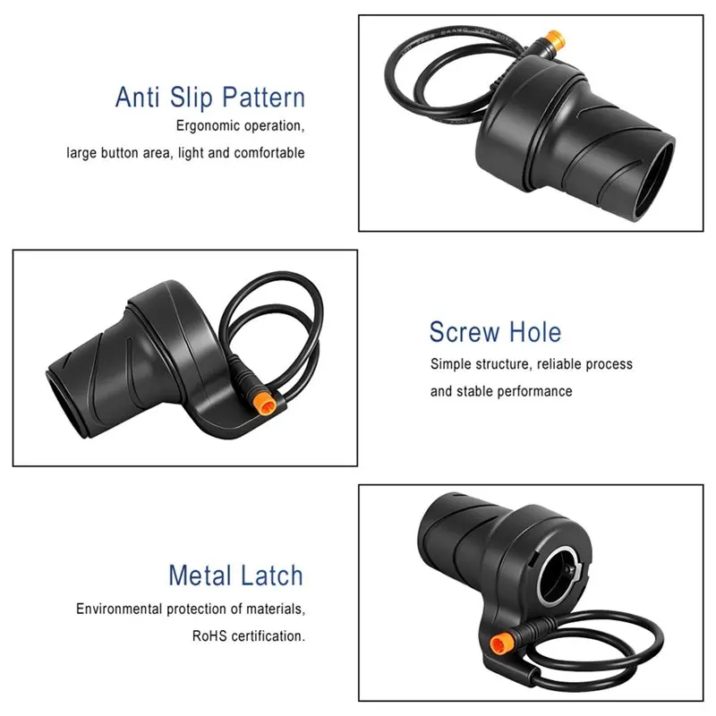 ABXI Bike Handlebar Grips Electric Mountain Bike Modification Modified Part Waterproof Joint Replacement Bike Half Throttle