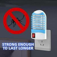 1/2PCS Mosquito Killer Lamps Novelty Lighting Electric Mosquito Fly Bug Insect Trap Killer US Plug LED Socket