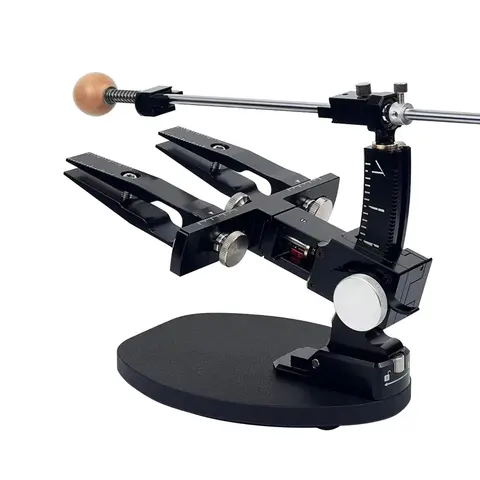 Affilacoltelli ad alta precisione con vibrazione da 360 gradi, telaio in alluminio, angolo regolabile, strumento professionale per affilare la cucina