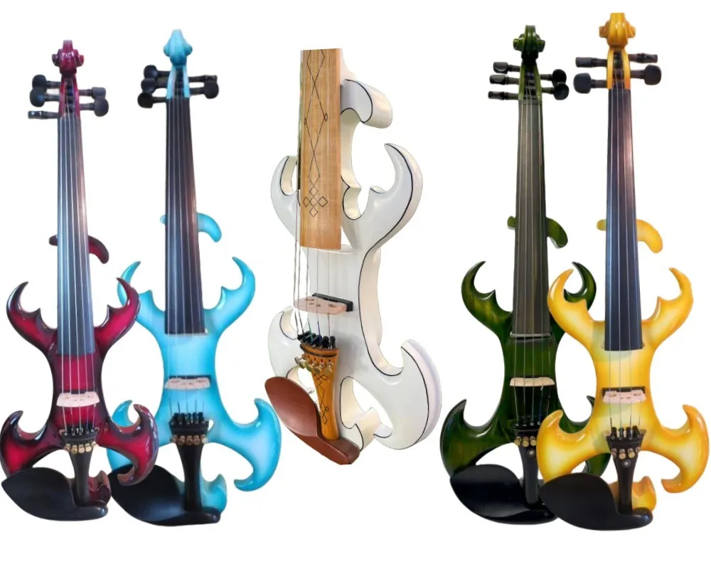 New Model Crazy-4 Full size electric violin Original design 4 string 7 colour