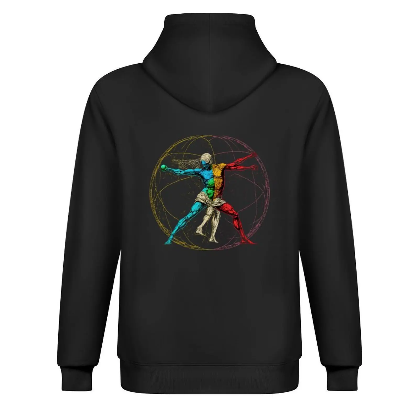 Monde de Vitruve-homme anatomique, anatomie de Vitruve, sweat à capuche Globe 3D chemise à capuche mode hommes vêtements pour hommes sweat à capuche d'automne