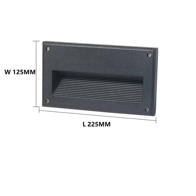 

2pcs/lot Outdoor Wall Stair Lamp Waterproof Footlight Led Step Light IP65 Aluminum Embedded Staircase Corner Lamp Indoor