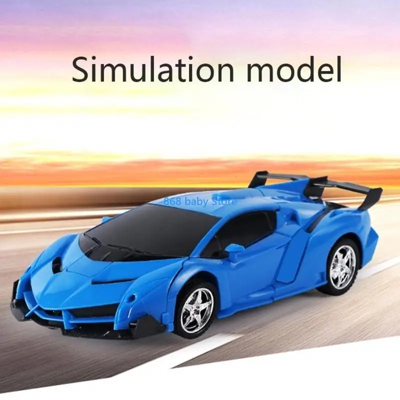 29EE 1:18 Modelo escala Deformación botón Control remoto Deformación Robot Modelo automóvil Control remoto Regalo