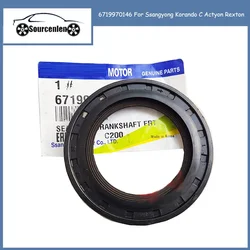 Brand New Genuine Crankshaft Front Oil Seal # 6719970146 for Ssangyong Korando C Actyon Rexton