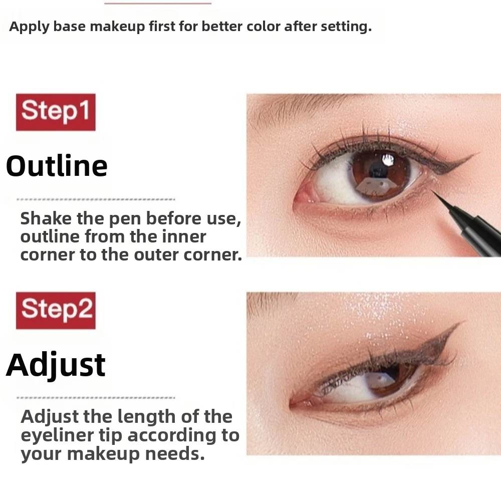 

Durable Super Slim Liquid Eyeliner Quick Dry Long Lasting Eyeliner Pen No Smudging Waterproof Eyeliner Pencil Daily Makeup