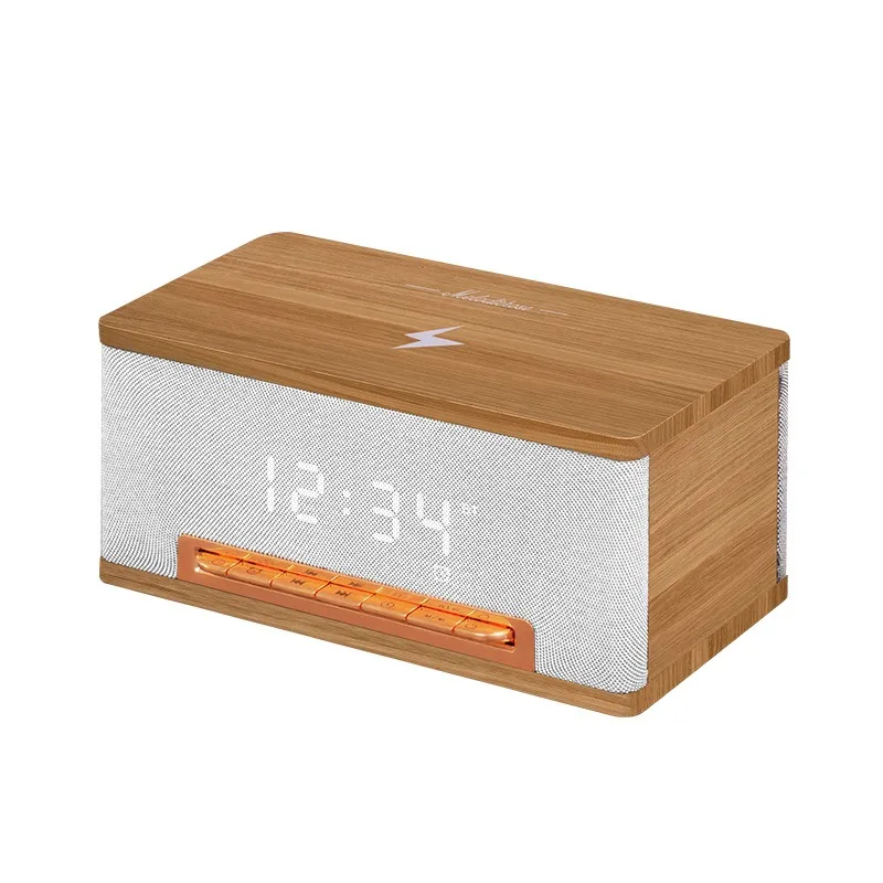 

Home Smart Portable Wooden Bluetooth Speaker Wireless Small Speaker Radio High-power Low Speaker