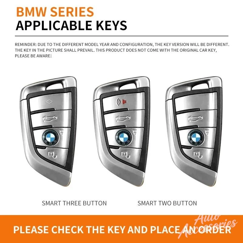 Newly Car Metal Smart Remote Key Case Cover Protective Shell Auto Keychain Accessories For BMW F20 G20 G30 X1 X3 X4 X5 G05 X6 view 2