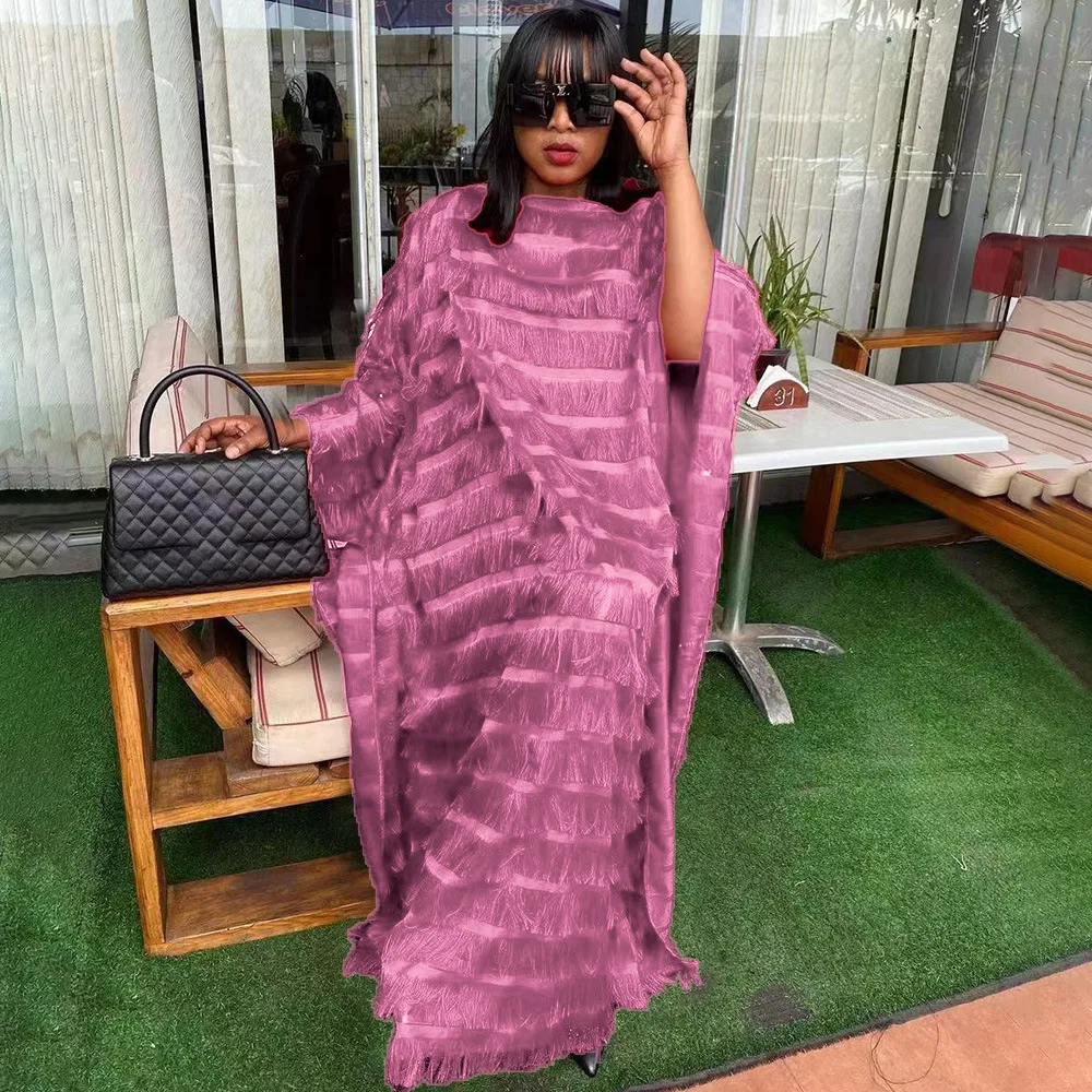 

African Dresses For Women Weird Puss Hairy Muslim Abayas Boubou Dashiki Ankara Outfits Evening Gown Dubai Kaftan Abaya Robe