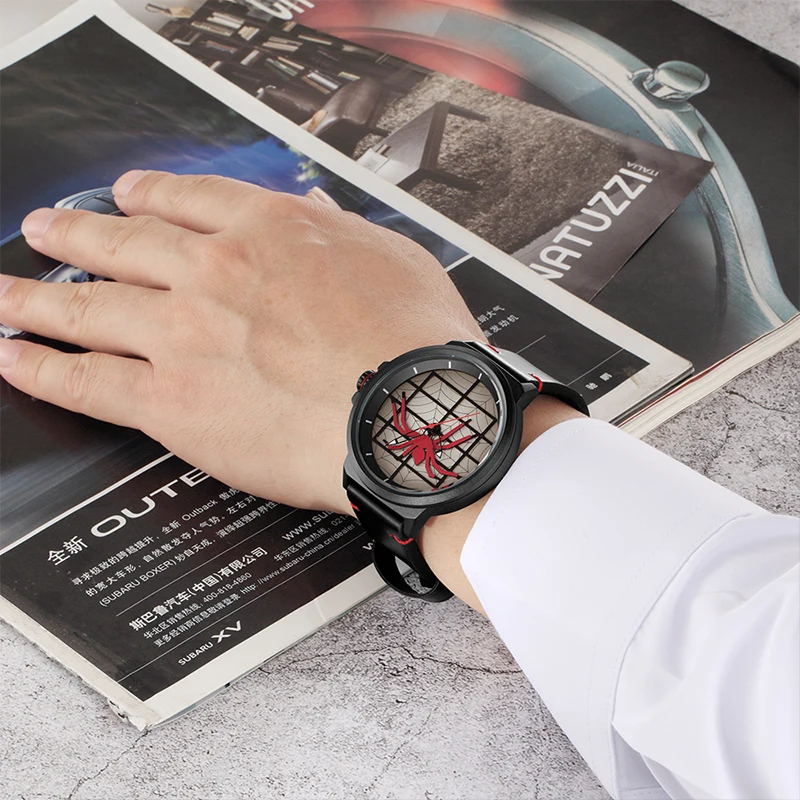 SKONE Spider  Men's Watch Student Personalized Quartz Watch Fashion Trend Belt Watch view 6