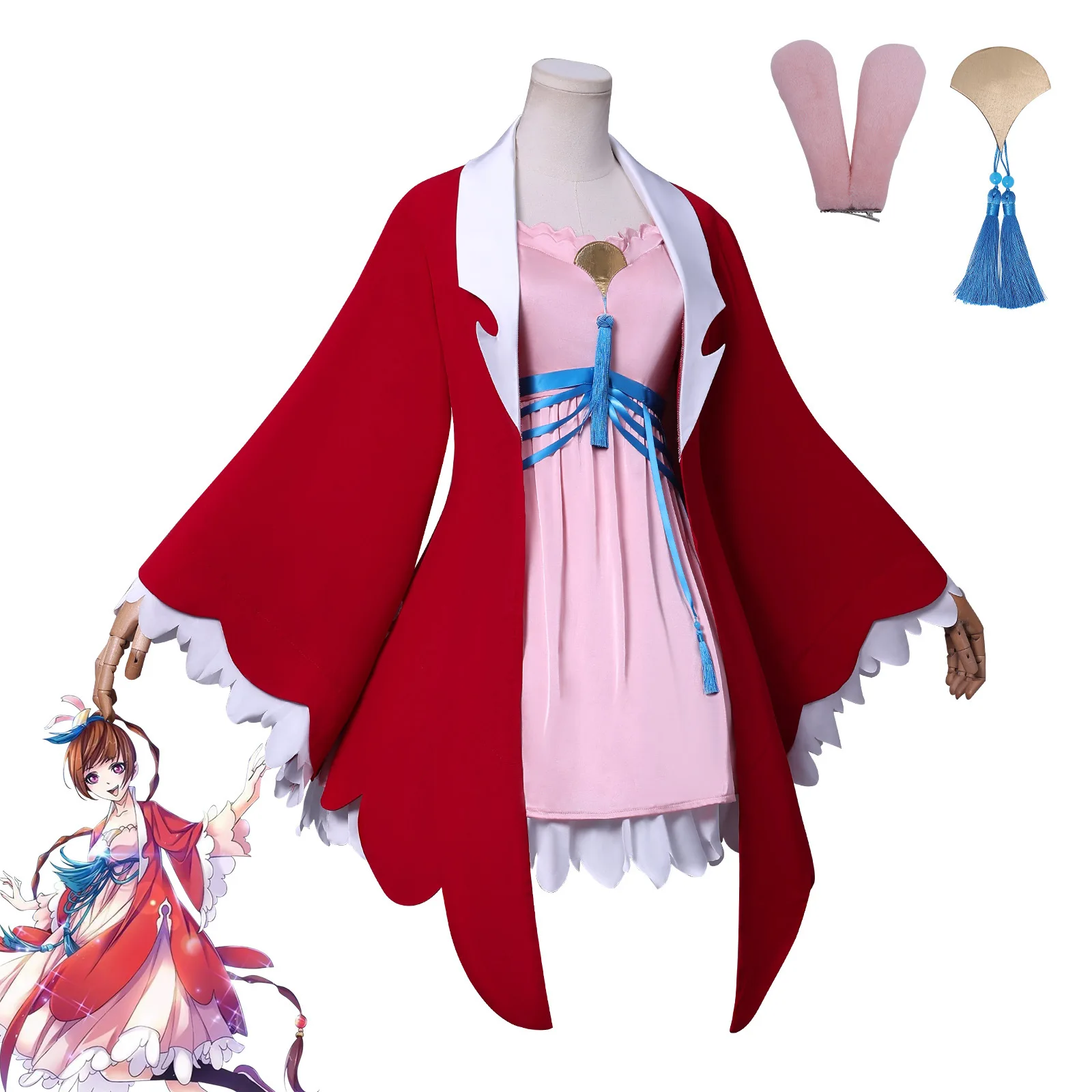 

Douluo Continent Comic Version Xiaowu Cosplay Costume from Sea God Island Classic 2D Anime Role Play Outfit Full Set Halloween