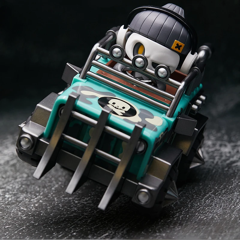 K11 ArtStore Mr. Bone Mr. Bone JUNIOR Blind Box Peripheral JR Carrier Gifts Stormable Mecha Pvc Figurine Battlefield Motorcycle