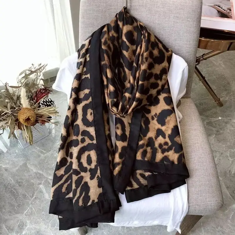 Luxury Brand Winter Scarf,leopard Scarf Women,Soft Pashminas,shawls and Scarves Muslim Hijab,animal Print Leopardo,cape