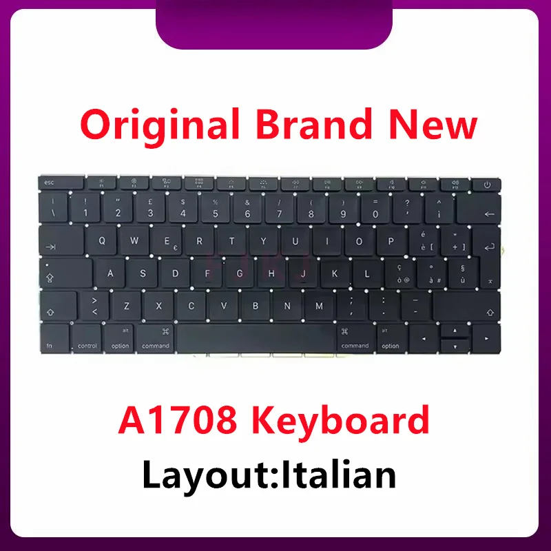 

Brand New Laptop A1708 Keyboard Italian for Macbook Pro Retina 13" A1708 Keyboard EMC2978 EMC3164 2016 2017 Year