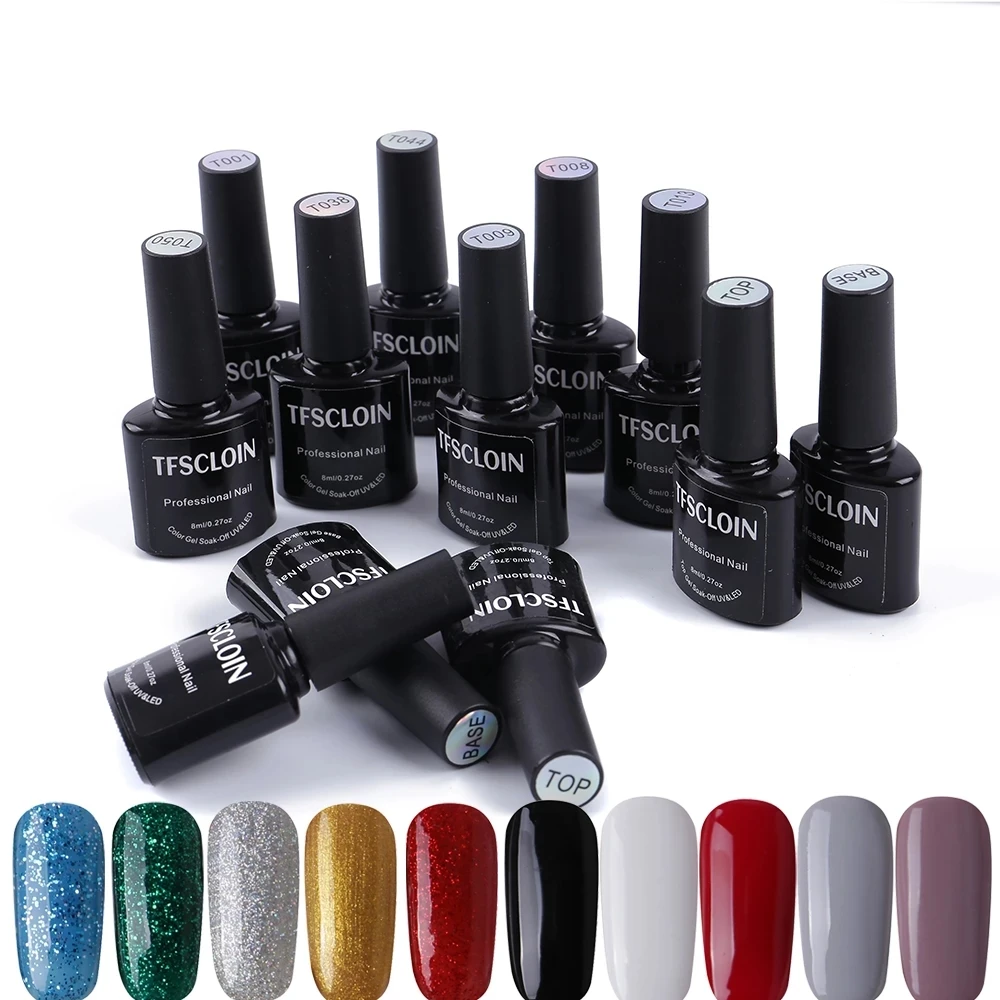 

2022 new Gel Polish 8ml Gel Nail Polish All For Manicure Semi Permanent Soak Off Gel UV LED Varnishes Base Top Matte Coat