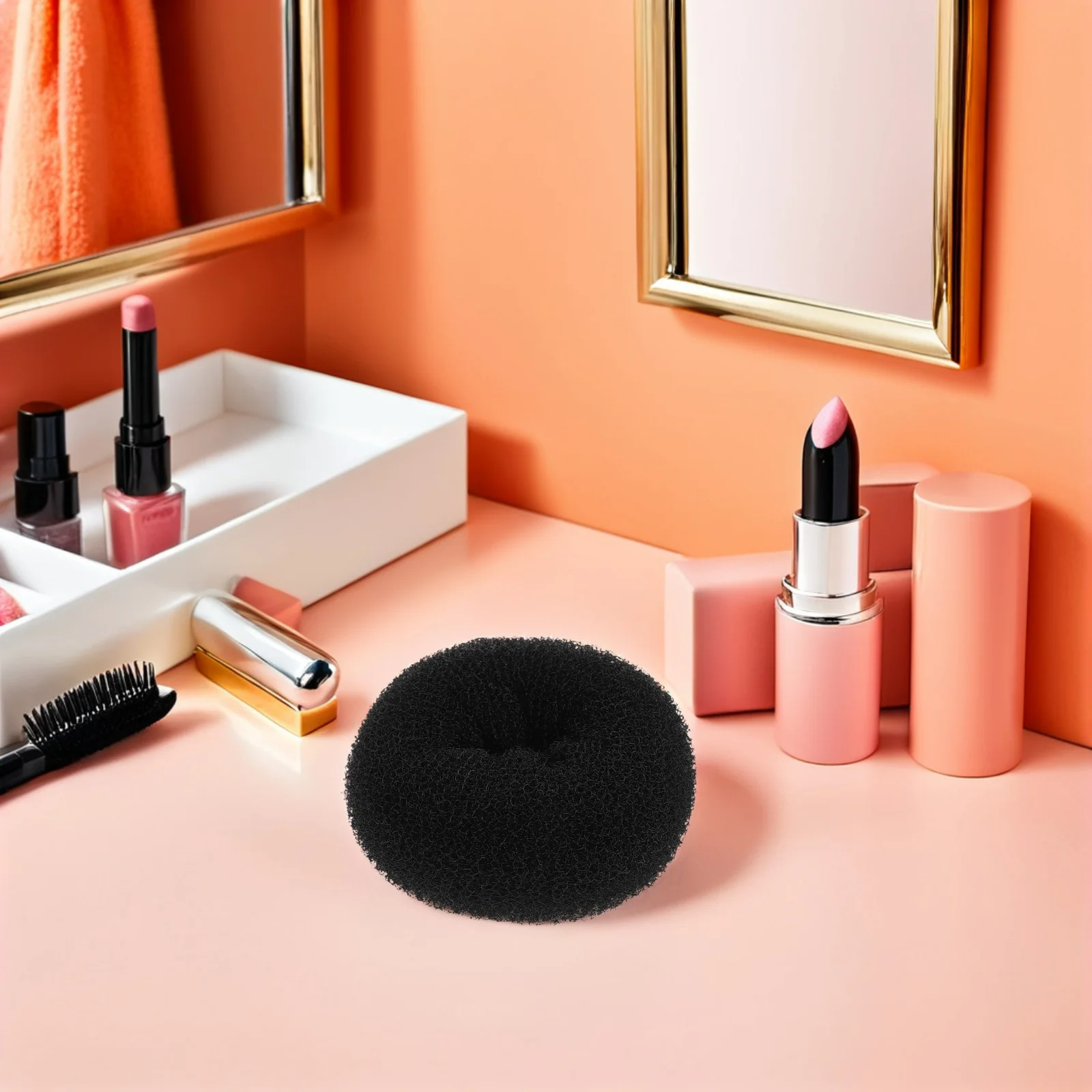 

12Pcs Hair Donut Bun Rings Medium Large Extra Large Classic Black Brown Ballet Bun Maker Hair Accessories for Women Easy Updo