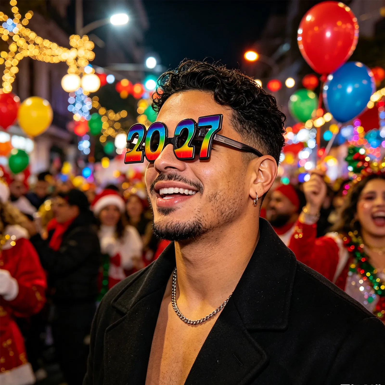 5Pcs New Year Glasses 2027 Glitter Eyewear Lightweight Party Props Funny Graduation Photo Booth Celebration Eyeglasses for Group