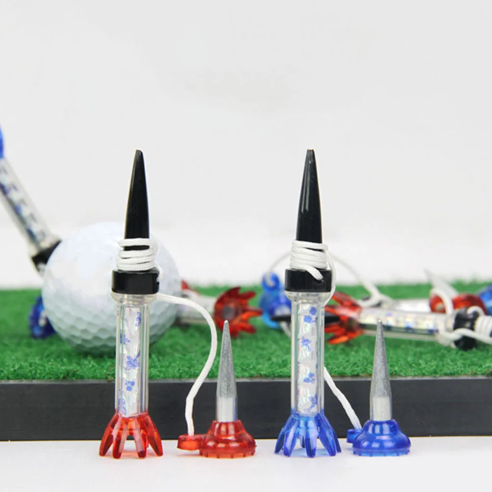 

4 Pcs Accessories Major Golf Tee Tack Fixer Magnet Ball Course Supplies Child Magnets Metal Club Holder Balls Tees