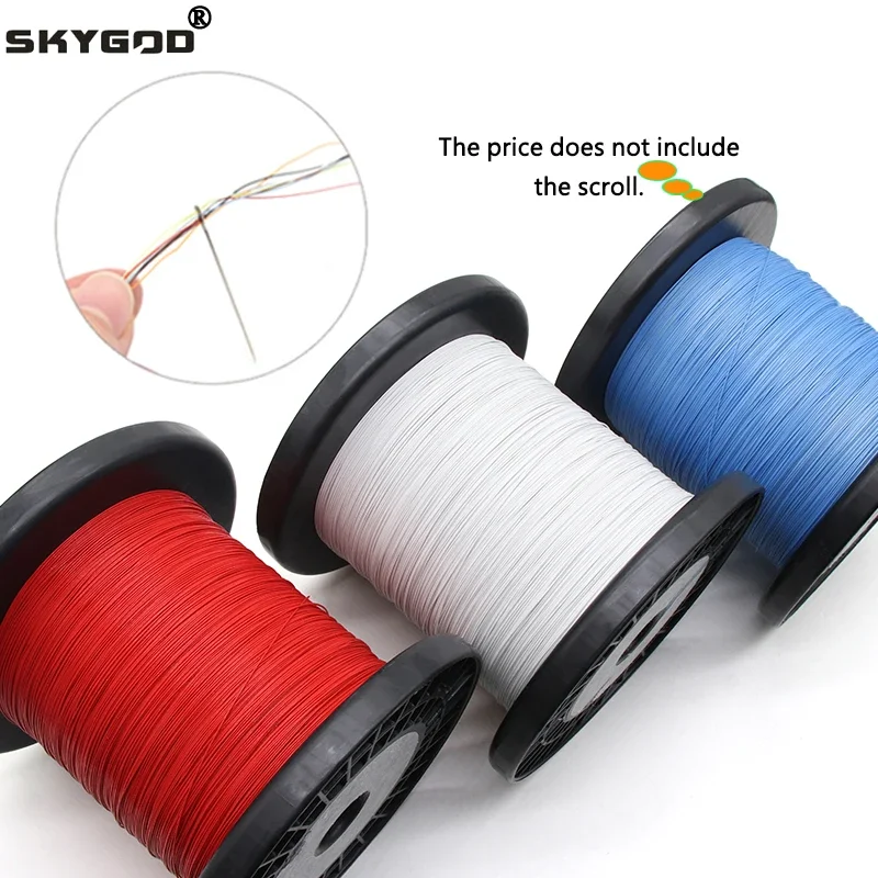 

100~500M UL10064 PTFE Wire 40/36/34/32/30/28/26AWG PEP Plastic Solder High Conductivity Copper Cable Fine Micro Litz Wires