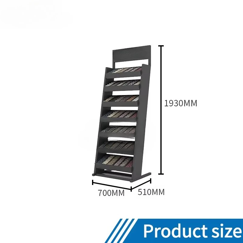 &c Boya OEM ODM Customized Logo Size Marble Stone Slab Ceramic Tile Quartz Display Stand Rack