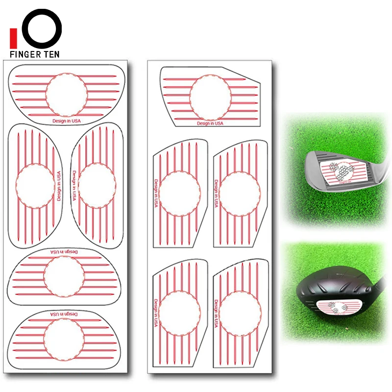 골프 임팩트 테이프 125 아이언 및 125 우드 볼 타격 보드 콤보 레코더 클럽 라벨 스티커 키트, 스윙 연습용