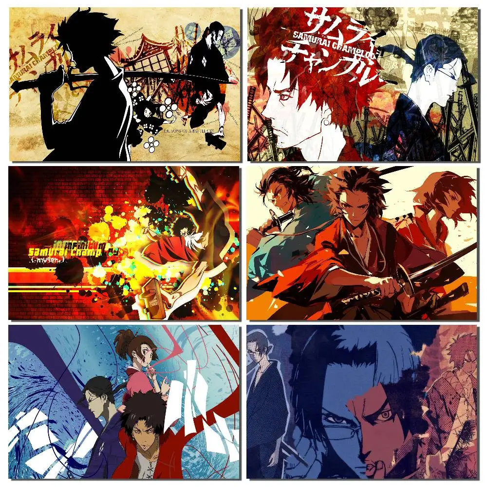 Fondos de fotografía de Anime S-Samurai Champloo para niños, fiesta de cumpleaños, fondos de fotos para retratos infantiles