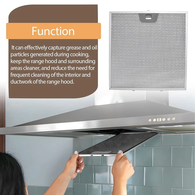 AB15-WB02X24872 Filtro antigrasso per cappa da cucina JVW5301BJTS JVW5301EJES JVW5301FJDS JVW5301SJSS JVW5301SJ1SS