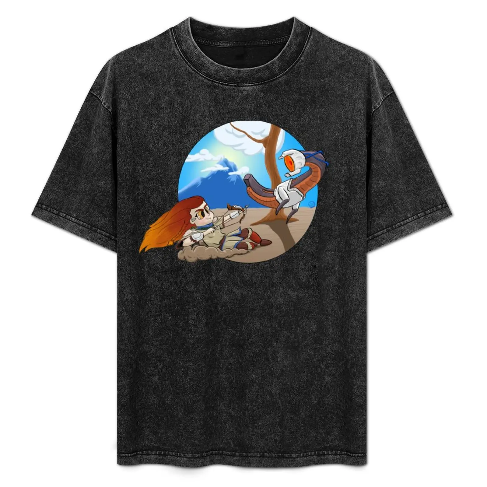 

Horizon Zero Dawn FanArt T-Shirt graphic t shirts luxury clothing labubu customs design your own mens graphic t-shirts hip hop