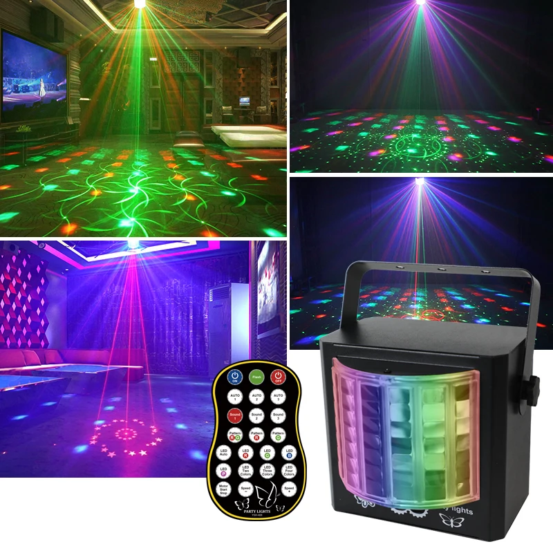 Wuzstar Professional RG Scanning Laser Light Plug In Powered Remote Control Multi Graphic For Wedding Club DJ Live Performance