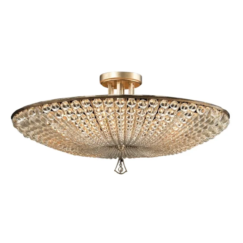 Post Modern Copper Natural Marble Chandelier Simple American Crystal Pendant Light for Bedroom Dining Room Model House Decor
