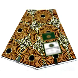 Näh kleid Baumwoll material Holland ais Wachs Ghana Original afrikanischen Druck Stoff 6 Meter hohe Qualität für Frauen 05 w11