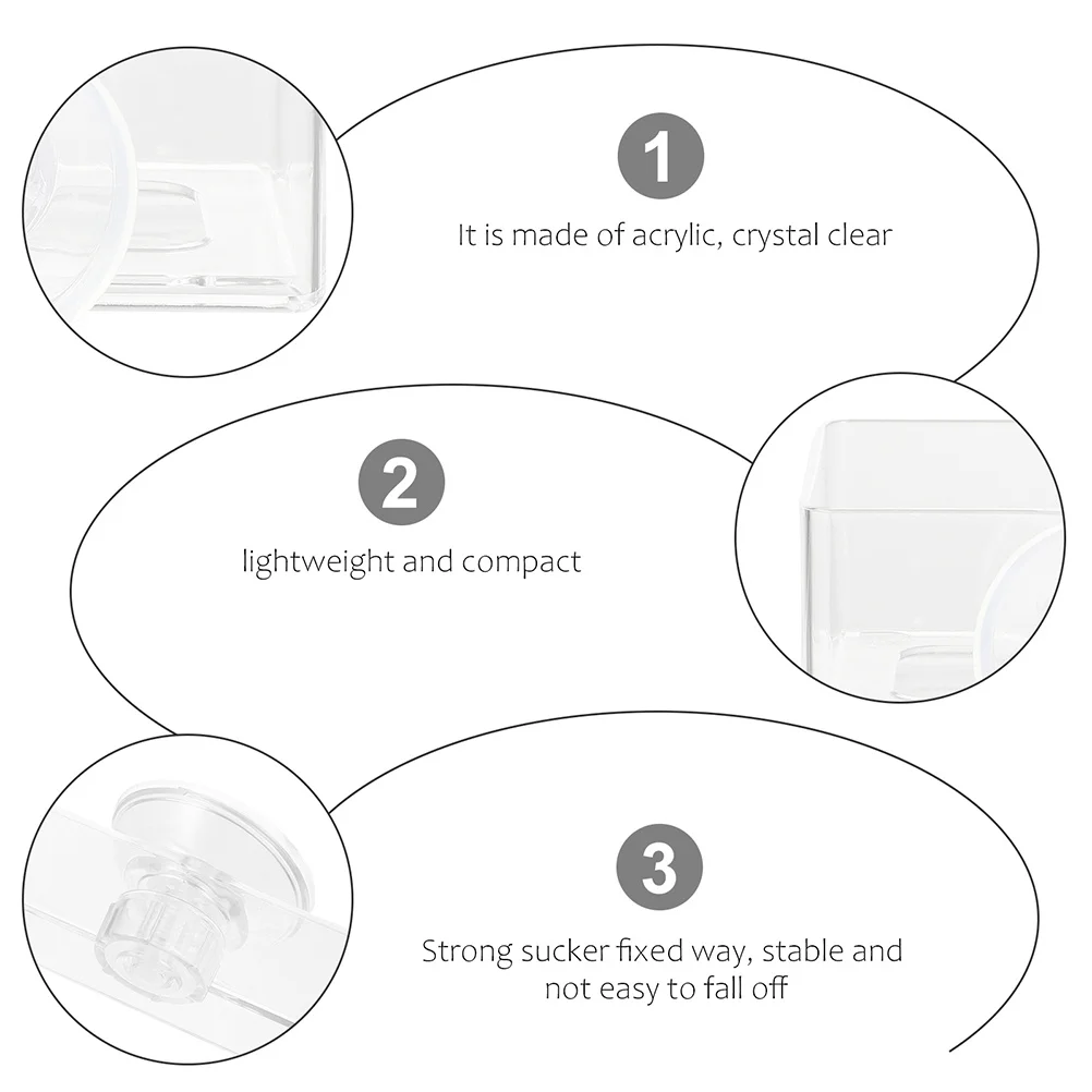 

2Pcs Acrylic Fish Feeding Ring Suction Cup Transparent Design Not Easy Deformed Broken Fish Feeders Feeding Circles