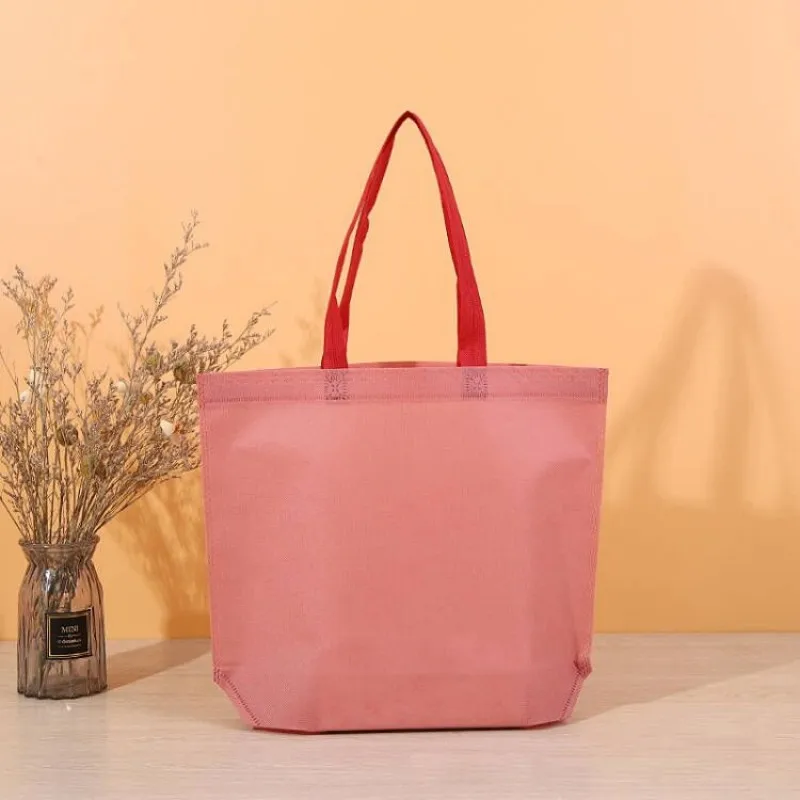 StoBag 25 borse tote in tessuto non tessuto per la spesa, colore portatile, custodia ecologica, riutilizzabile, grande sacchetto, logo