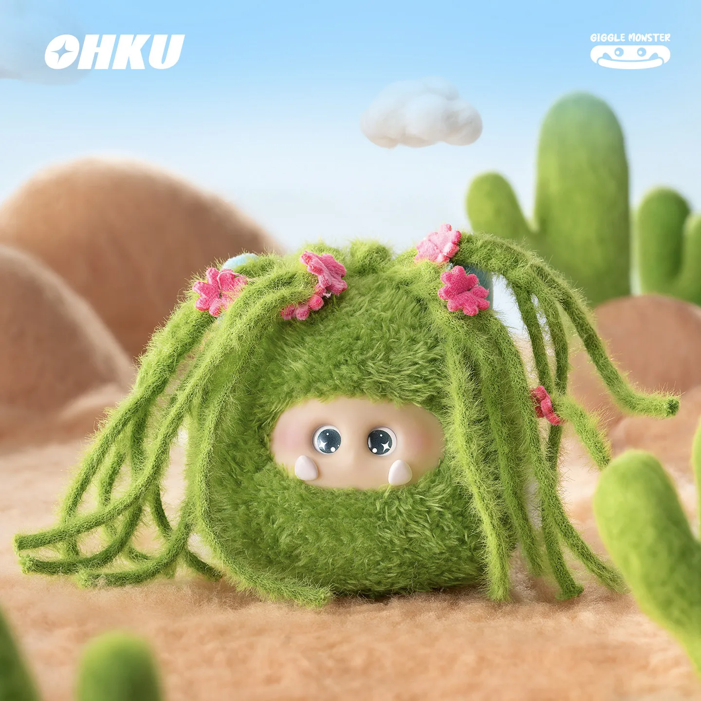 

Плюшевая игрушка-сюрприз Ohku Giggle Monster Sprout Story Series: милый брелок-украшение для сумки, новогодний подарок для детей