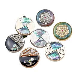 10pcs Colorful Gradient Women's Buttons For Clothing Vintage Suit Coat Dress Metal Button DIY Needlework Accessories